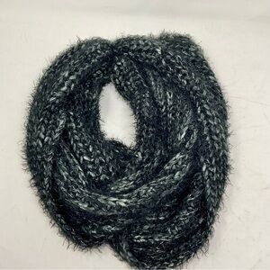 a.n.a Black and Gray Textured Infinity Scarf